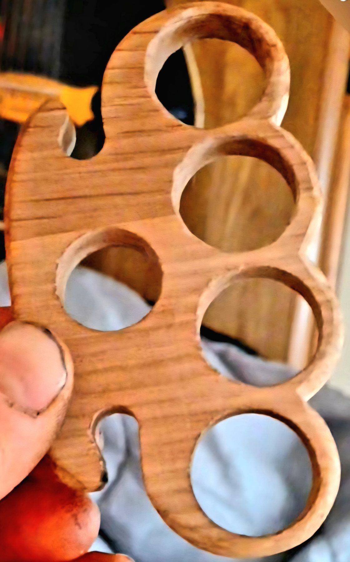 White Oak Knuckle Dusters